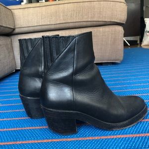 Surface to Air black leather Nevada bootie